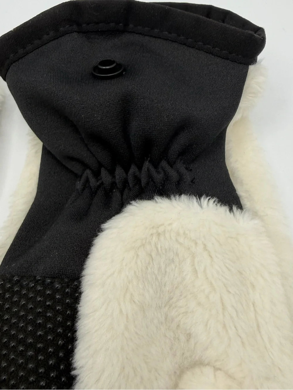 The North Face Osito Etip Gloves Womens M White Black Fleece Touchscreen